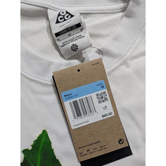 Nike ACG Long Sleeve Ants T-Shirt Summit White HJ0802-121 Men's Size Medium NWT - Picture 9 of 9